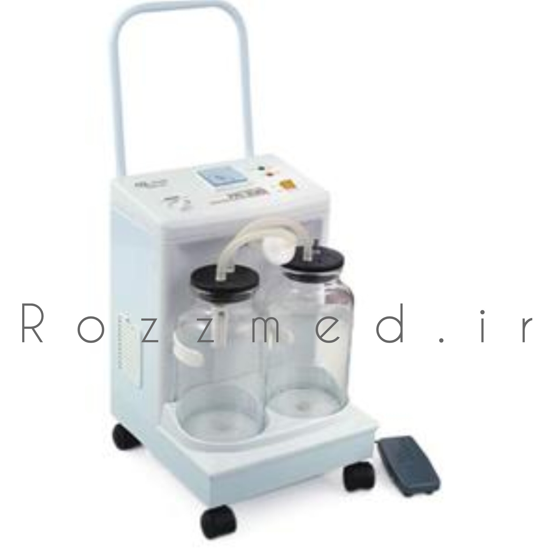 ساکشن جراحی پزشکی و دندانپزشکی یوول yuwell دو شیشه پایه کوتاه مدل fa-23d اصلی
